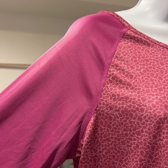 Columbia Womens Pink Leopard Omni Shade Long Sleeve Work Out Fishing Shirt XL - Picture 9 of 14
